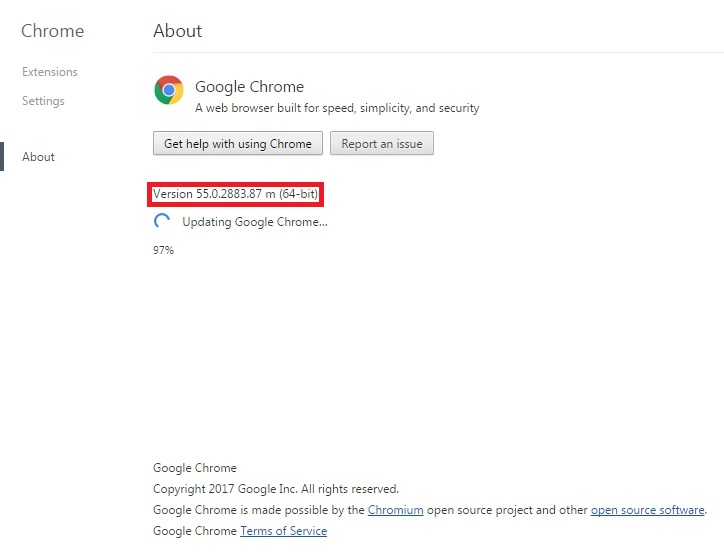 Google Chrome: How to update to the latest version of the browser